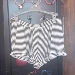 american eagle striped lounge shorts
